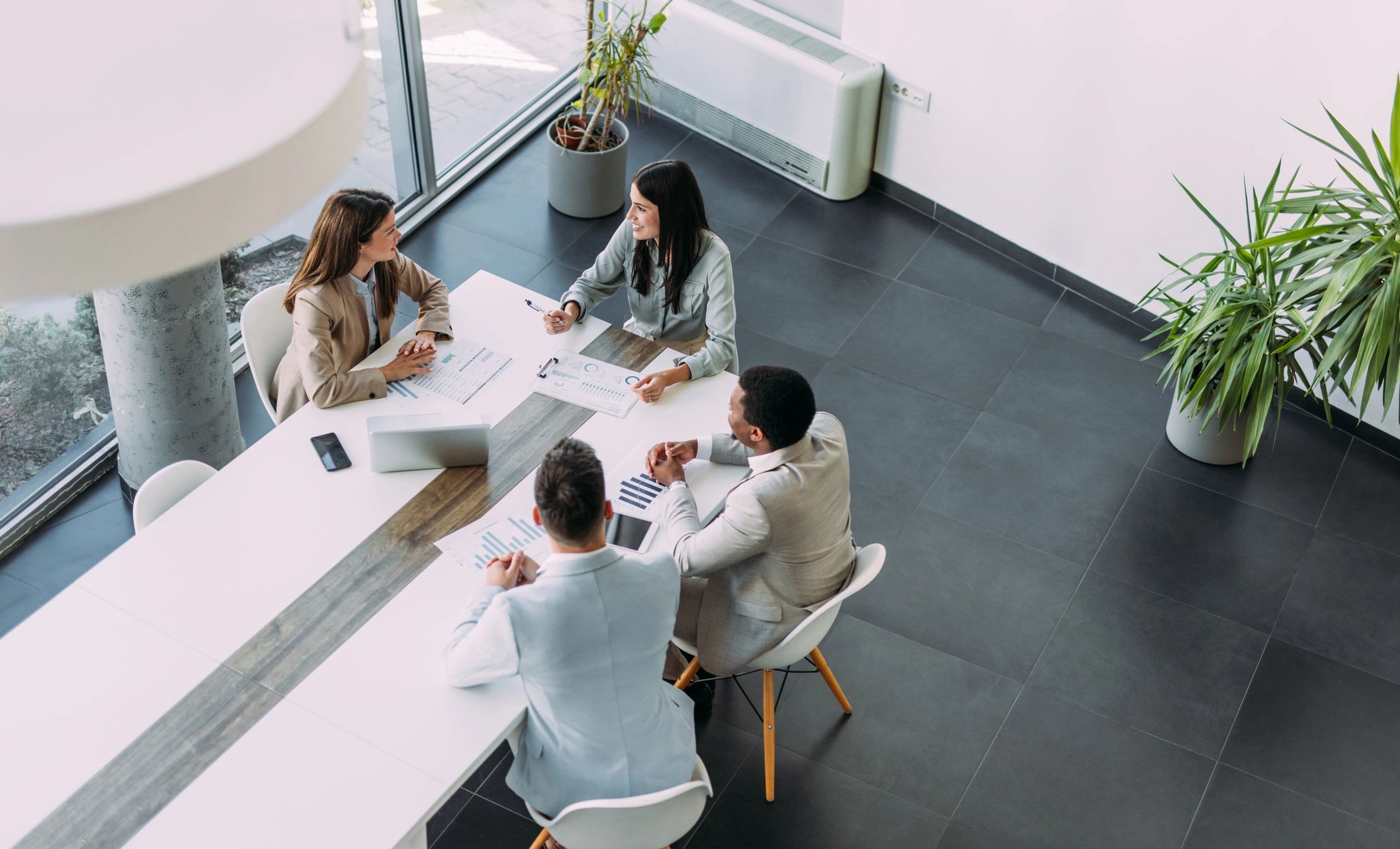 Business consulting meeting in a modern office